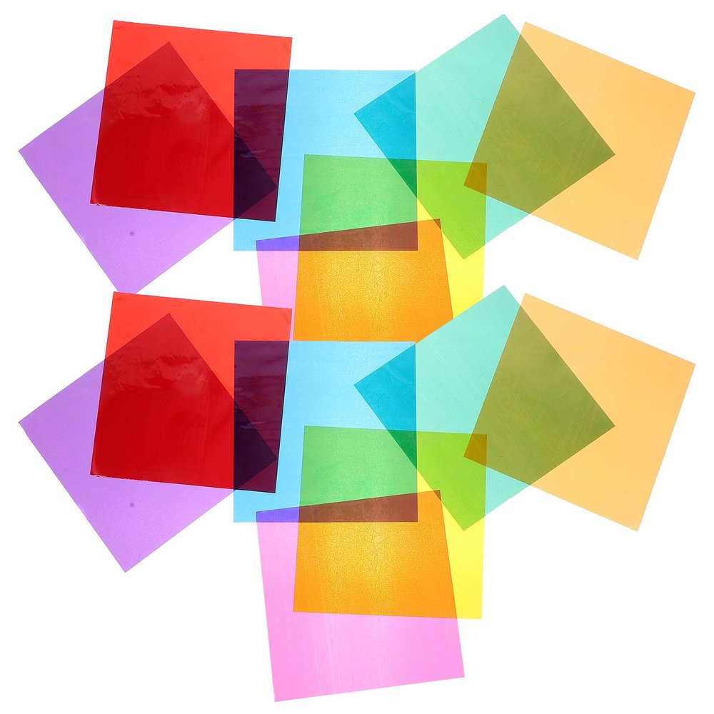 TOYANDONA 84pcs Multi-colored Cellophane Sheets Wraps 10x10cm Craft Paper for DIY Wrapping and Candy Packaging Arts Crafts Supplies