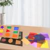 TOYANDONA 84pcs Multi-colored Cellophane Sheets Wraps 10x10cm Craft Paper for DIY Wrapping and Candy Packaging Arts Crafts Supplies view 4