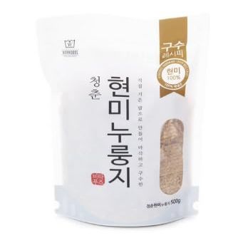 Cheongchun Brown Rice Nurungji 120g Oven-Baked Crispy Korean Rice Snack (Made with 100% Korean Rice)