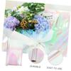Mipcase Iridescent Floral Wrapping Paper Roll 56cm X 10 Yards, 5.8 Mil Thick Cellophane Wrap for Flower Bouquets, Packaging, and DIY Craft Decorations view 4