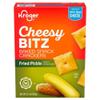 Baked Cheesy Bitz Fried Pickle Crackers, Crunchy Savory Cheddar & Pickle Snack, Oven Baked, Bold Flavor, 12.4 oz view 1