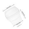 Veemoon Plastic Bucket with Handle 3l Food-Grade Water Storage Container Portable Square Cleaning and Farm Use Bucket with Lid view 2