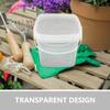 Veemoon Plastic Bucket with Handle 3l Food-Grade Water Storage Container Portable Square Cleaning and Farm Use Bucket with Lid view 4