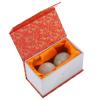 DEARMAMY 2pcs Jade Baoding Balls Hand Therapy Massage Balls 5cm Stone Stress Relief Exercise Tool with Storage Box for Arthritis and Hand Relaxation view 3