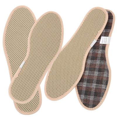 FOMIYES Charcoal Shoe Insoles for Men 2 Pairs Odor-Absorbing Breathable Shoe Pad Inserts Sweat-Absorbing Thickened Comfort for Sports Size 41