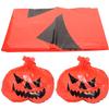 NIYANGLE Garden Waste Bags 3pcs with Handles Large Capacity Leaf Collector Bags Pumpkin Design for Yard Cleanup and Gardening Waste Disposal view 1