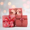 CONGARTENO Christmas Snowflake Wrapping Ribbon 38mm Wide Red Glitter Ribbon 9 Meters for Wrapping Party Decorations DIY Craft Supplies view 4