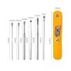 12Pcs Ear Pick Earwax Removal Kit, Stainless Steel Ear Cleaner Tools with PU Case - Reusable Curette Scoop Set for Adults Kids Family Ear Care,Personal Hygiene Gift Set (Yellow and Black) view 2