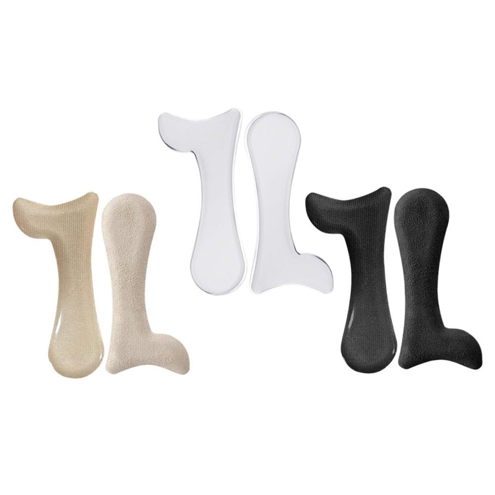 Cabilock 3 Pairs Gel Arch Support Shoe Inserts Self-Adhesive High Heel Cushions and Fabric Pads for Womens Foot Comfort and Anti-Friction Use