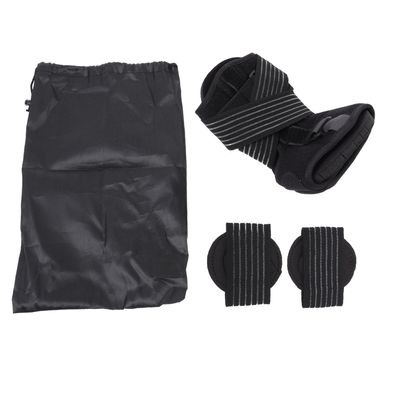 GALPADA Adjustable Feet Drop Brace with Ankle Orthosis Black Plantar Fasciitis Night Splint Set with Green Insoles and Carry Bag for Foot Correction Support