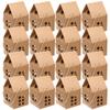 COHEALI Little House Candy Boxes 24pcs Paper Packaging Boxes Hollowed House Shape Candy Container with Handle for Christmas Party Treats and Small Wrapping Supplies view 1