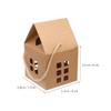 COHEALI Little House Candy Boxes 24pcs Paper Packaging Boxes Hollowed House Shape Candy Container with Handle for Christmas Party Treats and Small Wrapping Supplies view 2