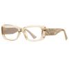 Auralice Beige Rectangle Blue Light Glasses for Women and Men, Thick TR90 Frame with Spring Temple, Designer Reading Blocker Eyewear for Gaming Rectomundus view 1