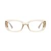 Auralice Beige Rectangle Blue Light Glasses for Women and Men, Thick TR90 Frame with Spring Temple, Designer Reading Blocker Eyewear for Gaming Rectomundus view 2
