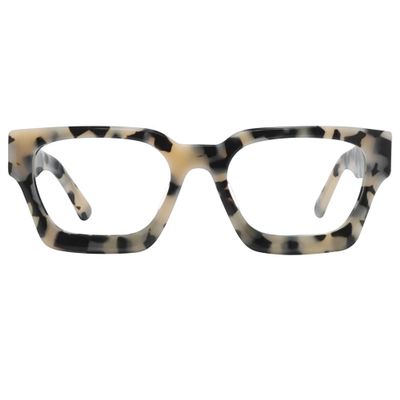 FYTOO Acetate Square Reading Glasses for Women Men | Retro Tortoiseshell Frame Readers FT0968-13