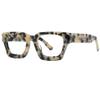 FYTOO Acetate Square Reading Glasses for Women Men | Retro Tortoiseshell Frame Readers FT0968-13 view 3