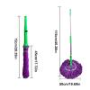 Absorbent Twist Mop - Floor Cleaning Tool, Absorbent Head for Fast Liquid Pickup, Easy Wring Handle with Telescopic Pole, Household Mop for Bedroom Kitchen Home Use view 2
