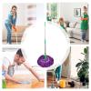 Absorbent Twist Mop - Floor Cleaning Tool, Absorbent Head for Fast Liquid Pickup, Easy Wring Handle with Telescopic Pole, Household Mop for Bedroom Kitchen Home Use view 4