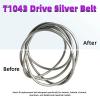 Duomimile T1043 Drive Silver Belt Replacement for Antares, Galaxia, Ecotrack, Sportrack, Rollertrack Treadmill Drive Belts - High-Performance & Long-Lasting view 3