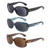 YsorrisoX 3 Pack Reading Sunglasses for Women Full Lens Non Bifocals Cat-Eye (1 Black & 1 Blue Tortoise & 1 Brown Tortoise, 2.25) view 1