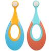 Healvian 2pcs Soft Bristle Toothbrushes with Wide Handles, Pastel Colors, Supplies for Milk Teeth Care, Household Manual Toothbrushes, Random Color view 1
