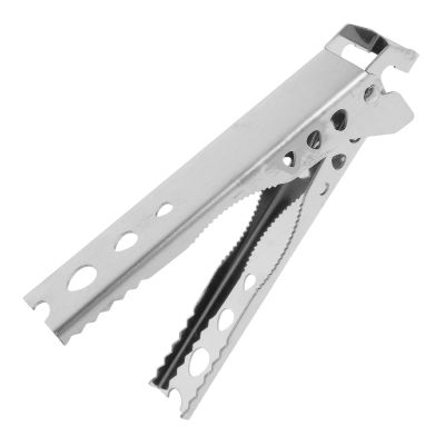 DECHOUS 2pcs Anti-scald Plate Clip Stainless Steel Hot Pan Gripper Food Plate Holder Insulation Tableware Lifter for Camping Bbq Kitchen Use
