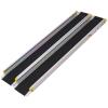 7' Telescoping Wheelchair Ramps 2-Pack with Non-Skid Surface Adjustable Portable Ramps 600 lb Capacity Lightweight Aluminum Loading Ramps for Wheelchairs and Scooters Silver view 1