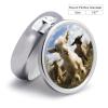 Cute Goat Pill Box Round Small Pill Case Compact Travel Pills Container Daily Mini Pills Organizer Portable Mini Medicine Storage for Storing Vitamins Supplements view 2