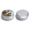 Cute Goat Pill Box Round Small Pill Case Compact Travel Pills Container Daily Mini Pills Organizer Portable Mini Medicine Storage for Storing Vitamins Supplements view 3
