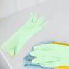 EXAOMBLE 4 Pairs Household Latex Cleaning Gloves M Size Reusable Dishwashing Gloves for Kitchen and Bathroom for Washing Dishes view 3