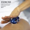 TEHAUX Hand Massage Balls 2pcs Metal Baoding Balls 47mm Blue Low-Temperature Enamel Rolling Therapy Massage Tools for Hand Exercise and Stress Relief view 4