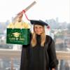 JWSCYSY Large Green Graduation Gift Bag, Class of 2026 Gift Bag with Tissue Paper and Card for College Graduation Season Theme Party Decor Supplies. view 3