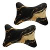 Supdreamc Car Neck Pillow Black Marble Gold Texture Art Head Neck Rest Cushion Relax Neck Support Travel Sleeping Cushion, Neck Rest Pillow for Driving Travel Home Office (2 Pack) view 1
