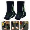 Hohopeti Ankle Support Sleeve Compression Brace for Sports Ankle Protective Gear with Achilles Tendon Stabilizer, Green Medium Pair for 38-40 Shoe Size, Suitable for Basketball and Injury view 4