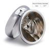 Wild Wild Gray Wolf Pill Box Round Small Pill Case Compact Travel Pills Container Daily Mini Pills Organizer Portable Mini Medicine Storage for Storing Vitamins Supplements view 2