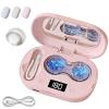 FACAIFACAI Ultrasonic Contact Lens Cleaner, Portable Rechargeable 360 High-Frequency Vibration Cleaning Case for Soft and Hard Lenses, Compact with Case for Home, Travel, Gym & Daily Use (Pink*1) view 1