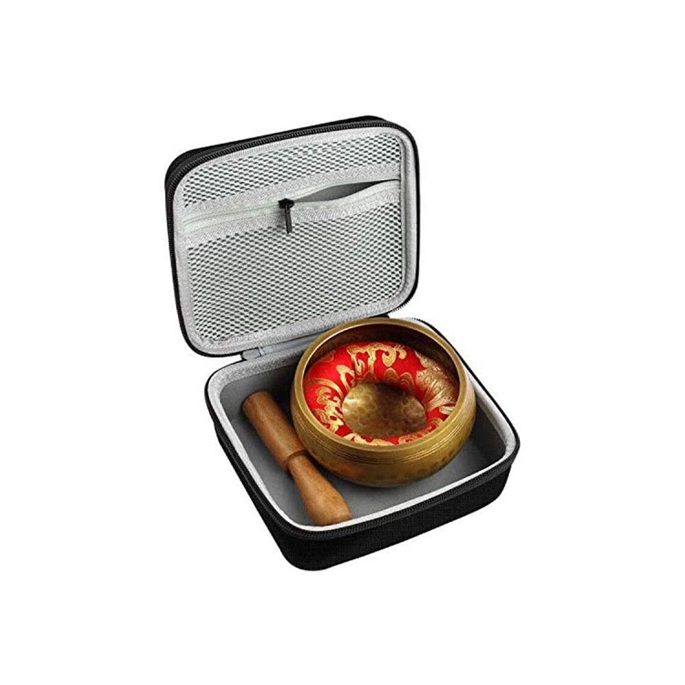 Case Compatible with Tibetan/Silent Mind/Singing Bowls Set for size 3-4 with Sing Bowls Mallet & Mat.(Box Only)