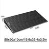 LARAKVEAKV Mobility Ramp For Doorways Steps, Non-Skid Threshold Ramps4in Height Access Ramp WheelChair Threshold Ramp For Motorcycles/Walker/Cart/Scooter(Grille black,19.6x35.4x3.9in) view 2