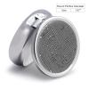 Round Pill Box Gray Pipe Pattern Pill Case for Purse & Pocket 3 Compartment Medicine Pill Organizer Portable Travel Pillbox Medicine Vitamin Cod Liver Oil Storage Box view 2