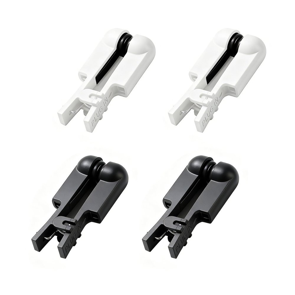 XErDen Ear Clip Electrode Compatible for Tens 7000 and Standard Tens Units, Reusable Digital TENS Unit Ear Clip Accessory, Double-Sided Soft Rubber Head, Long-Lasting Anti-Loosening Version, 2 Pair