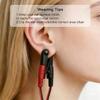XErDen Ear Clip Electrode Compatible for Tens 7000 and Standard Tens Units, Reusable Digital TENS Unit Ear Clip Accessory, Double-Sided Soft Rubber Head, Long-Lasting Anti-Loosening Version, 2 Pair view 2