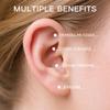 XErDen Ear Clip Electrode Compatible for Tens 7000 and Standard Tens Units, Reusable Digital TENS Unit Ear Clip Accessory, Double-Sided Soft Rubber Head, Long-Lasting Anti-Loosening Version, 2 Pair view 3