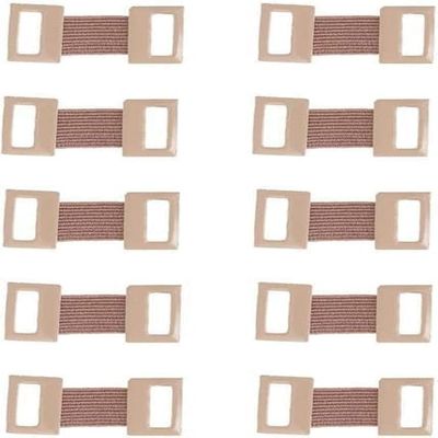 10Pcs Brown Elastic Bandage Clips Adhesive Bandages Bandage Wrap Clips Stretch Metal Clips, Replaceable Wrap Clips for Various Types Bandages and Bandaging Supplies