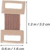 10Pcs Brown Elastic Bandage Clips Adhesive Bandages Bandage Wrap Clips Stretch Metal Clips, Replaceable Wrap Clips for Various Types Bandages and Bandaging Supplies view 2