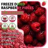 Freeze Dried Raspberry Pieces No Sugar Added Natural Freeze Dried Raspberries Dices Vegan Crunchy Raspberry Crumbles for Baking Yogurt Oatmeal Smoothies Snacks(60g/2.12Oz) view 2