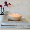 3-Wick Moon Bowl Scented Jar Candle Santal Fleur & Amber 21.3 oz - 40 Hours Even Clean Burn | Luxurious Home Decor | Unwinding/Entertaining | Home Essential view 4