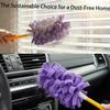 360 Electrostatic Duster Refills Washable Reusable Replace Duster Refills Wet and Dry Use for Home Office Car(5refills+Handle) view 2