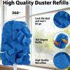 360 Electrostatic Duster Refills Washable Reusable Replace Duster Refills Wet and Dry Use for Home Office Car(5refills+Handle) view 3