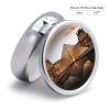 Louvre Museum in Paris Pill Case with 3 Compartments Round Pill Box Cute Travel Pills Container Mini Pills Organizer Pocket Mini Medicine Storage for Storing Vitamins Supplements view 2