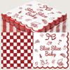 Tinlade 100 Pcs That's Amore Themed Party Decor That's Amore Bow Paper Napkins Disposable 50 Gingham Paper Napkins Italian Themed Party Supplies for Wedding Baby Shower Birthday(Slice Slice Baby) view 1